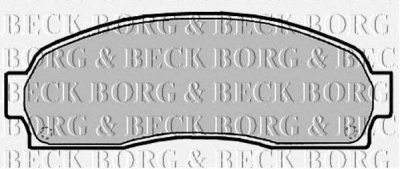 BORG & BECK bbp2134 -  Комплект тормозных колодок, дисковый тормоз
